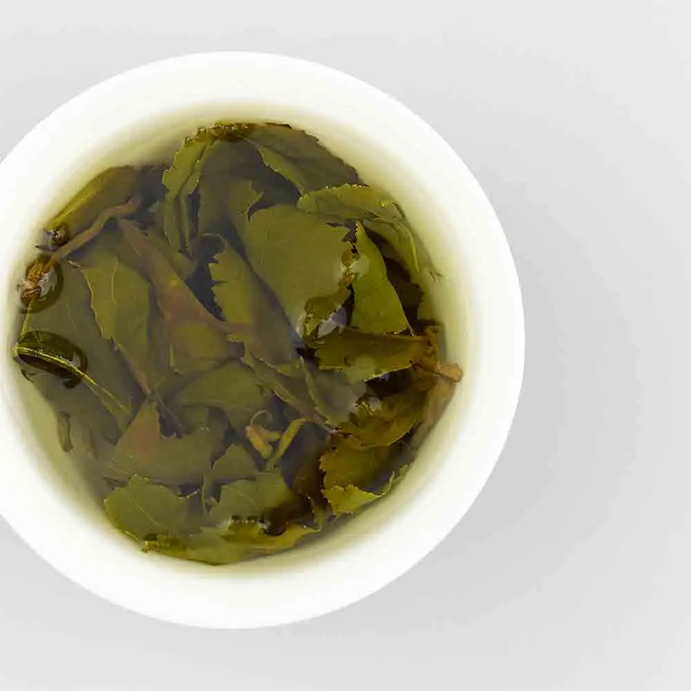 Taiwan Alishan Oolong Tea Brewed