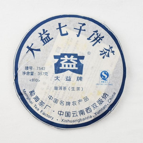 2008 Da Yi 7542 Qizi Pu-erh Raw Tea Cake 357g