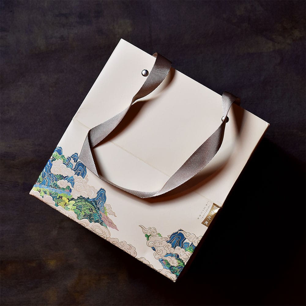 Tea Cube Gift Box (Apricot White)