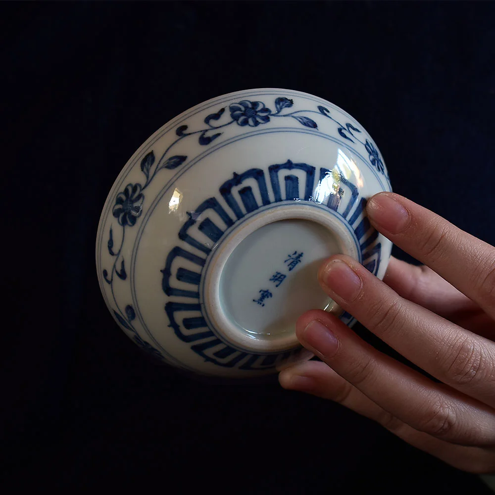 Hand Painted Phoenix Tea Cup