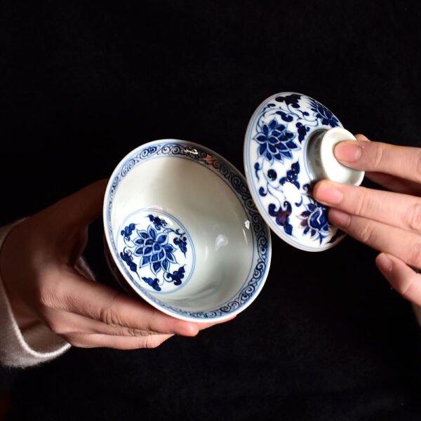 Hand Painted Peony Tea Set
