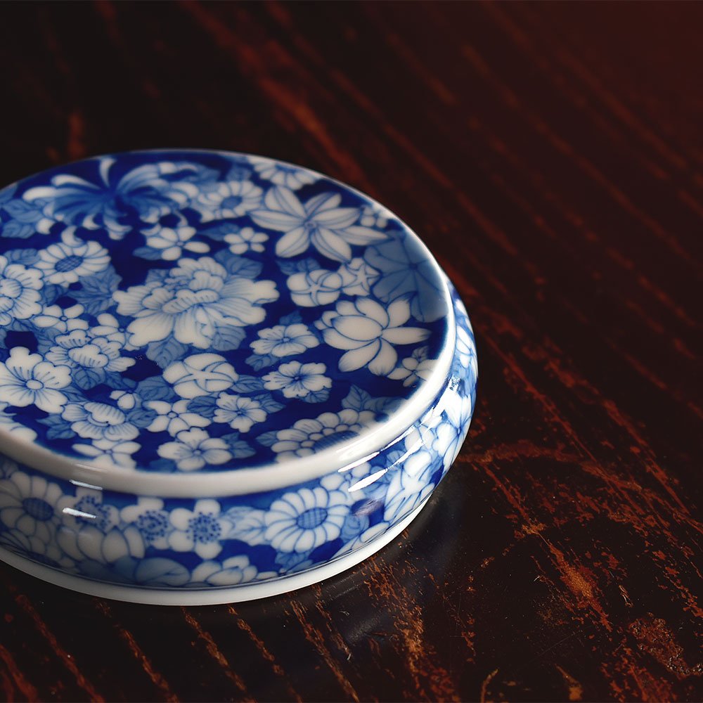 Hand Painted Flowers Lid Saucer