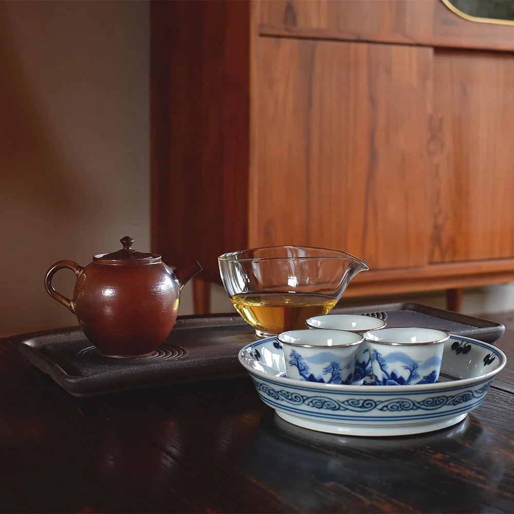 Handmade Wood Fired Beauty Teapot - Round