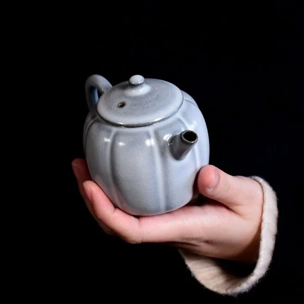 Soda Glazed Melon Edged Teapot