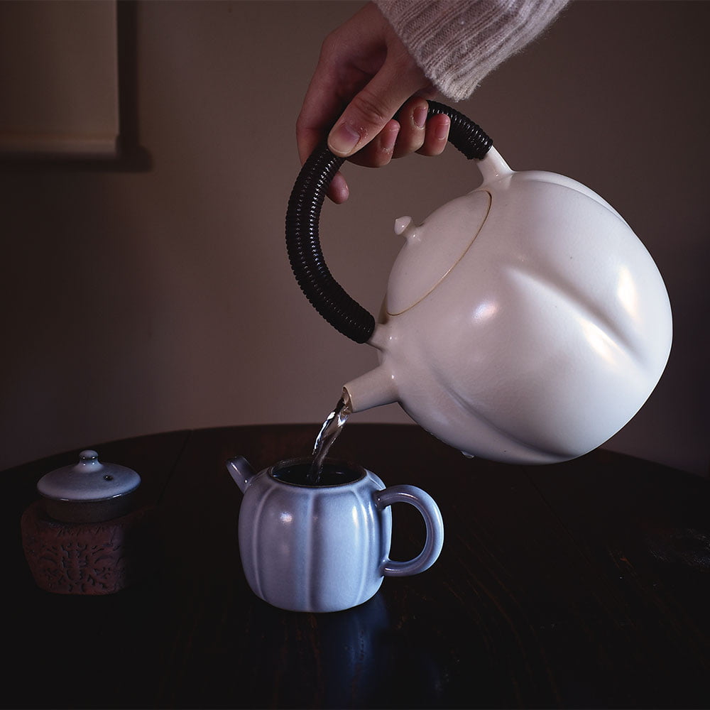 苏打釉南瓜煮茶壶