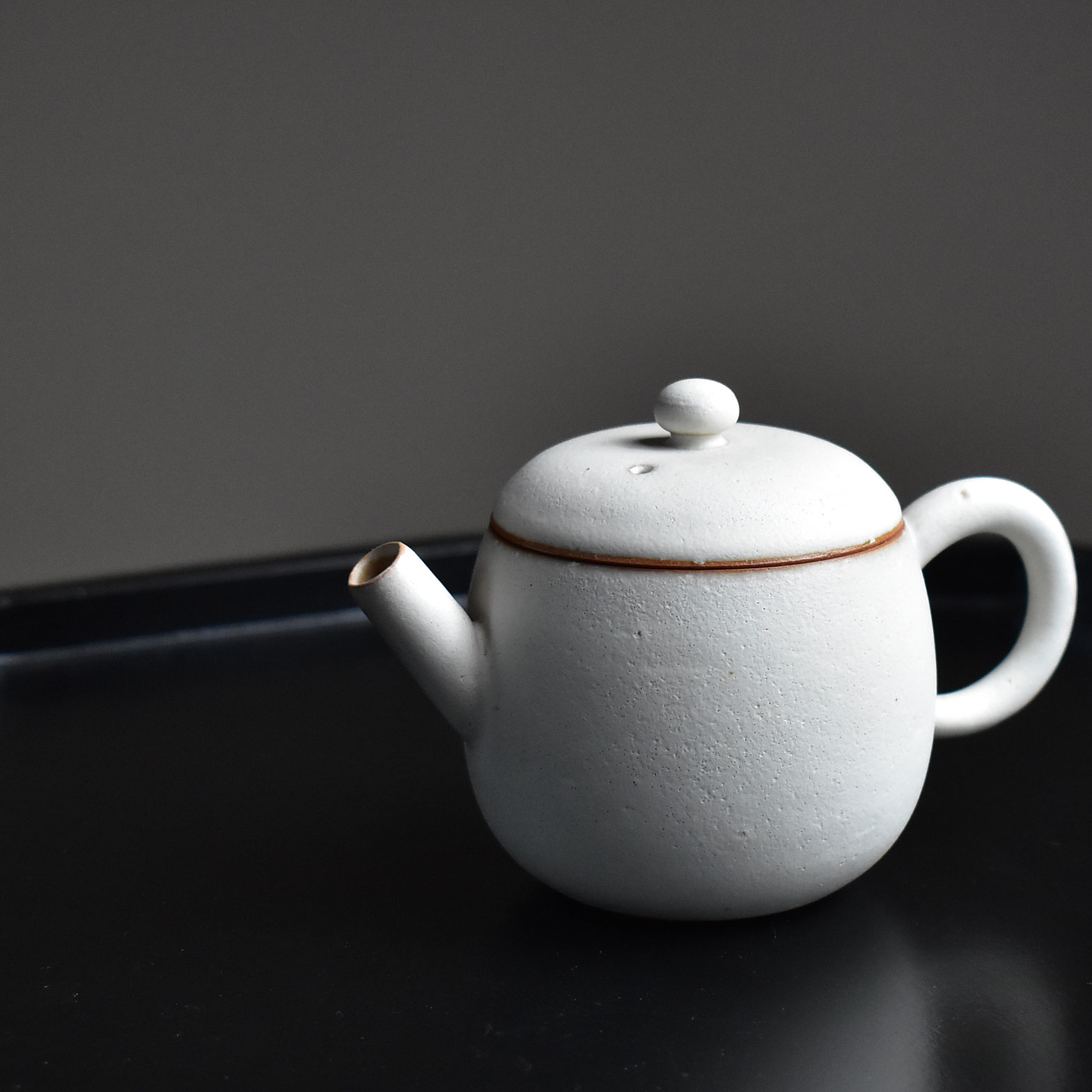 Stoneware Clay Powder Sprinkling Small Teapot
