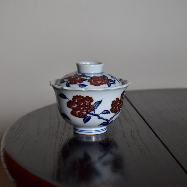 Floral Rim Camellia Gaiwan