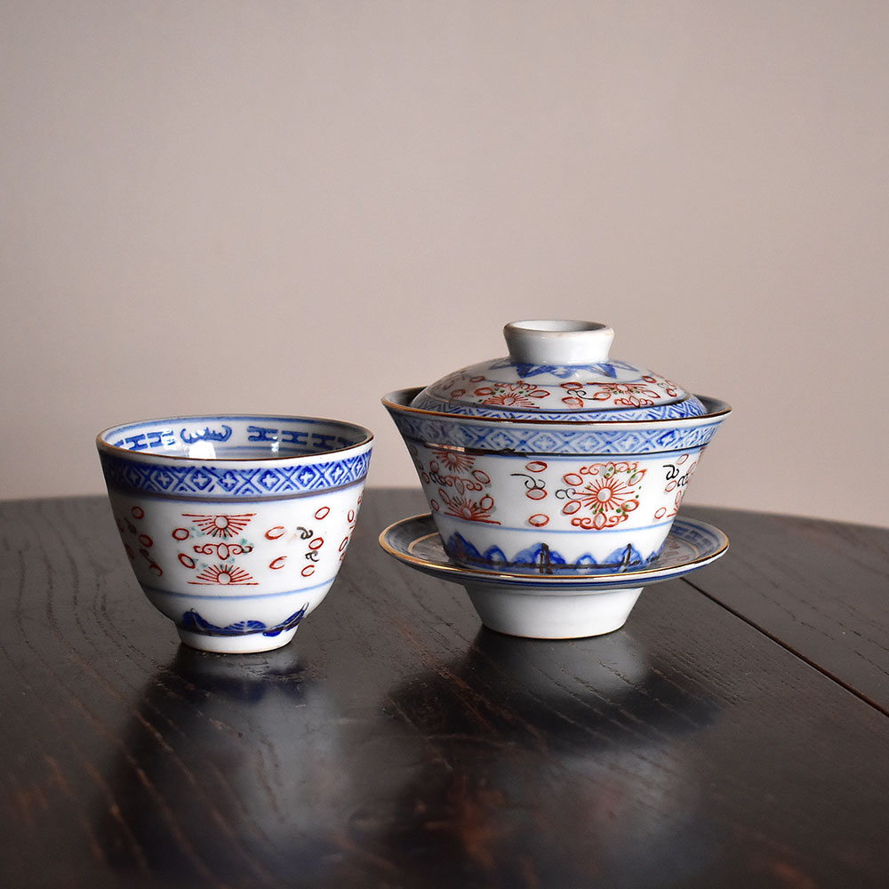 青花加彩玲珑杯_澳洲网上购买_Hey China