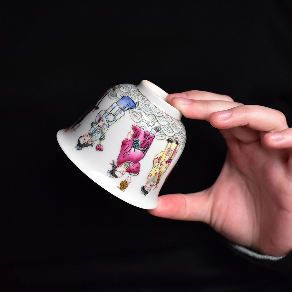 八仙過海老式品茗杯