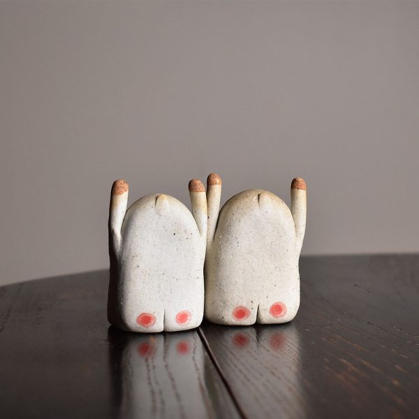 Hand-Pinched Toothy Figurines